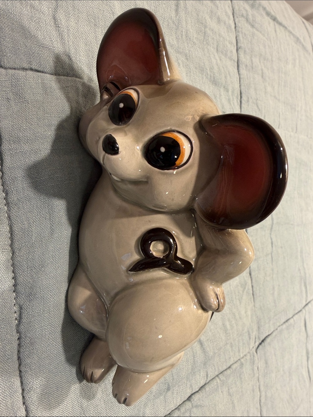Vintage Norcrest Anthropomorphic Mouse Piggy Bank crafted in Japan